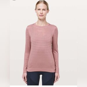 Pink Long Sleeve Lululemon Sz L
